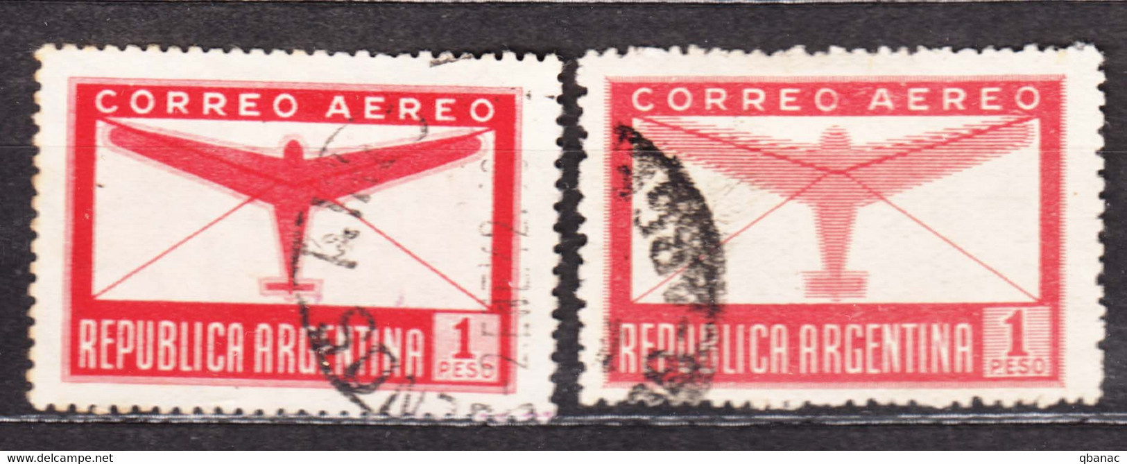 Argentina 1940/1945 Airmail Mi#458,519 Used - Usati