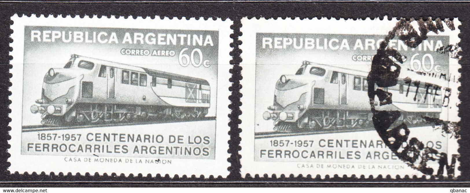 Argentina 1957 Railway Trains Mi#660 Mint Never Hinged And Used - Ungebraucht