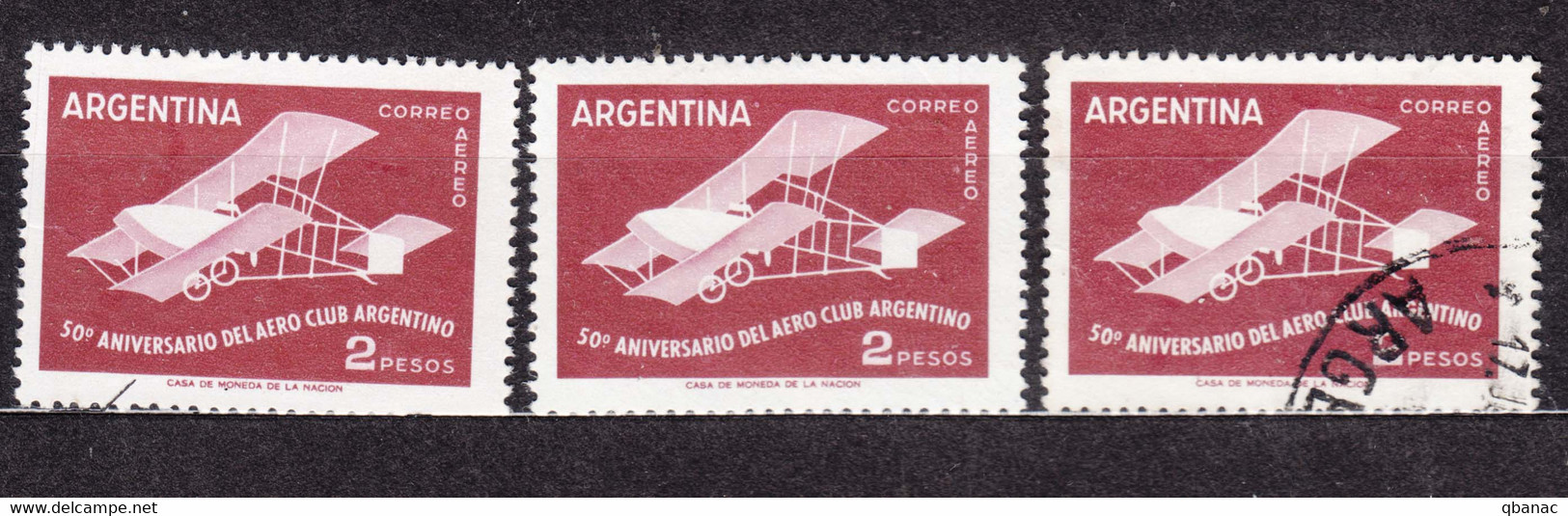 Argentina 1958 Airmail Mi#682 Mint Never Hinged, Mint Hinged And Used - Ongebruikt