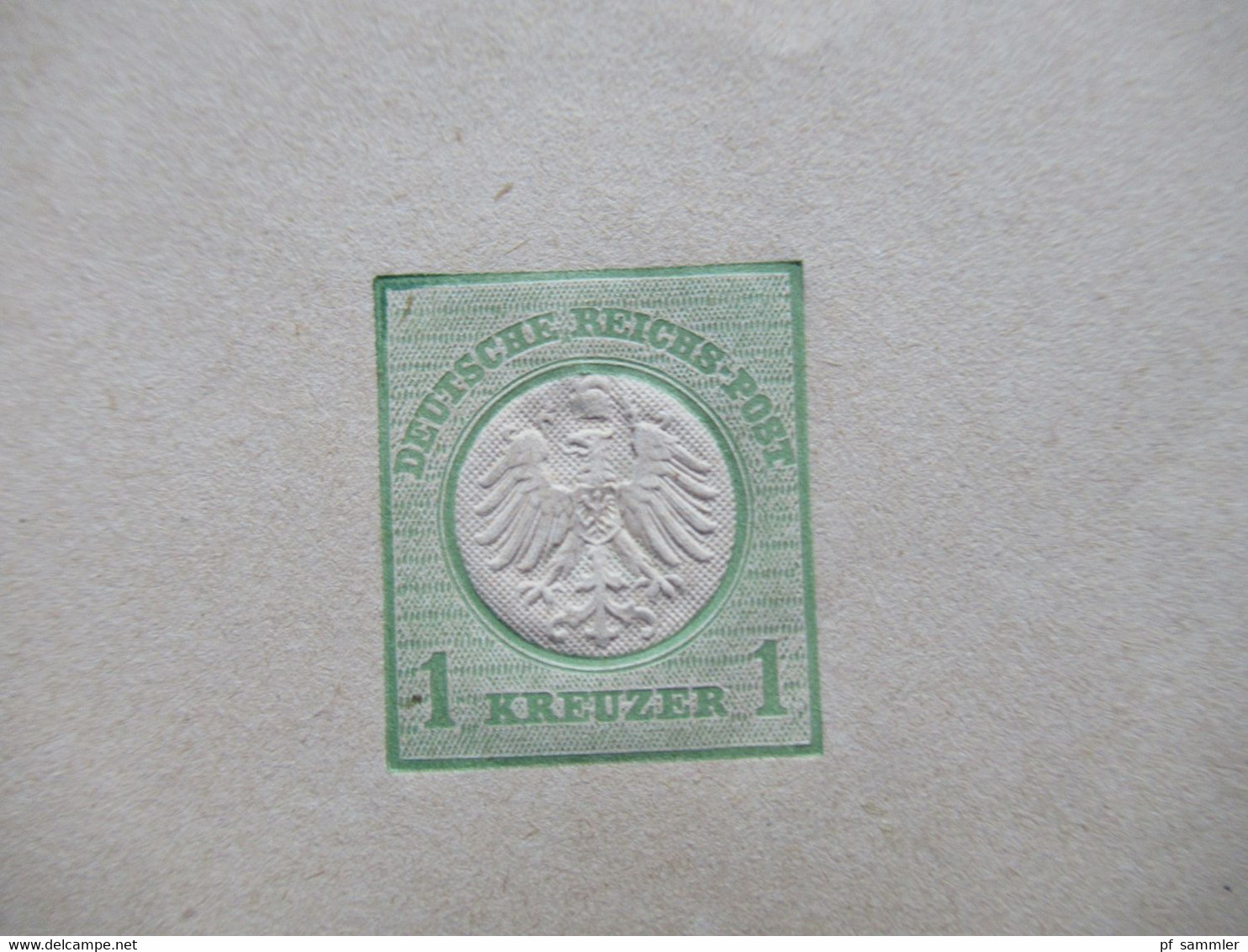 DR 1872 Streifband S2 1 Kreuzer Ungebraucht Adler Mit Kleinem Brustschild - Cartas & Documentos