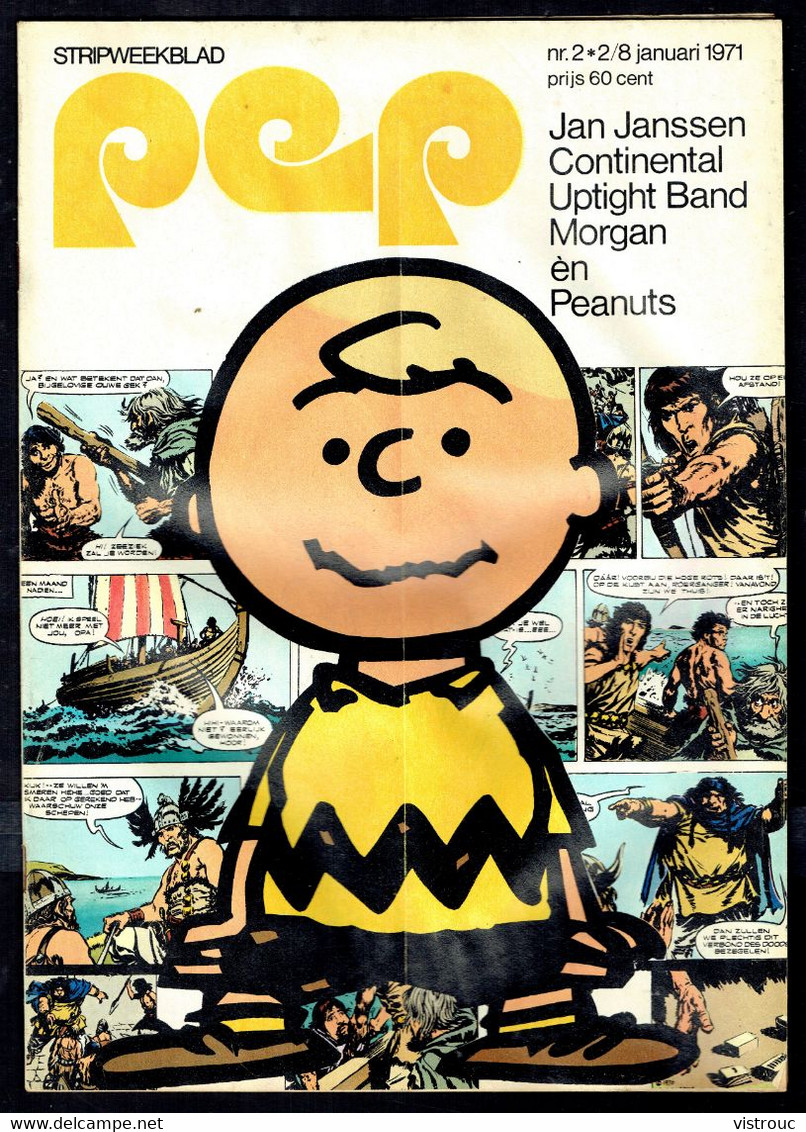 1971 - PEP - N° 2  - Weekblad - Inhoud: Scan 2 Zien - Charlie BROWN - PEANUTS. - Pep
