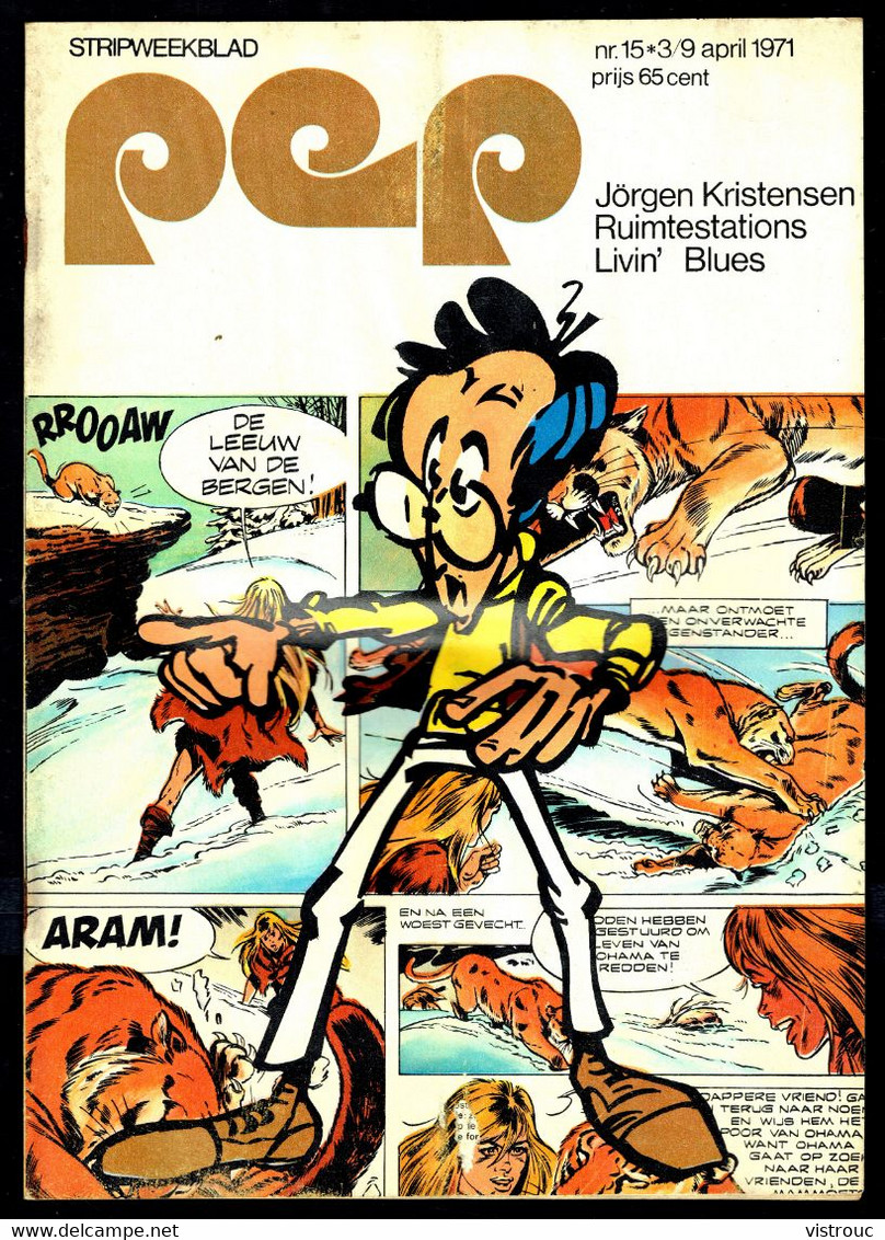 1971 - PEP - N° 15  - Weekblad - Inhoud: Scan 2 Zien. - Pep