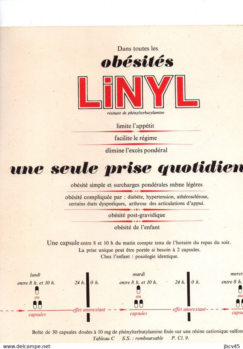 Planche Poster Publicité Obesités LINYL "toilette De Saison" - Placas De Cartón