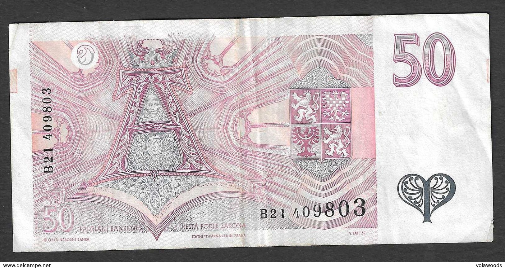 Rep. Ceca - Banconota Circolata Da 50 Corone P-11 - 1994 #19 - Czech Republic