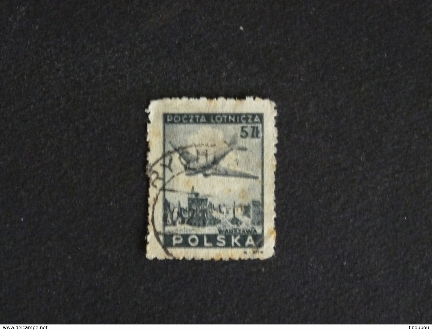 POLOGNE POLSKA POLEN POLAND YT PA 10 OBLITERE - AVION SURVOLANT VARSOVIE - Used Stamps