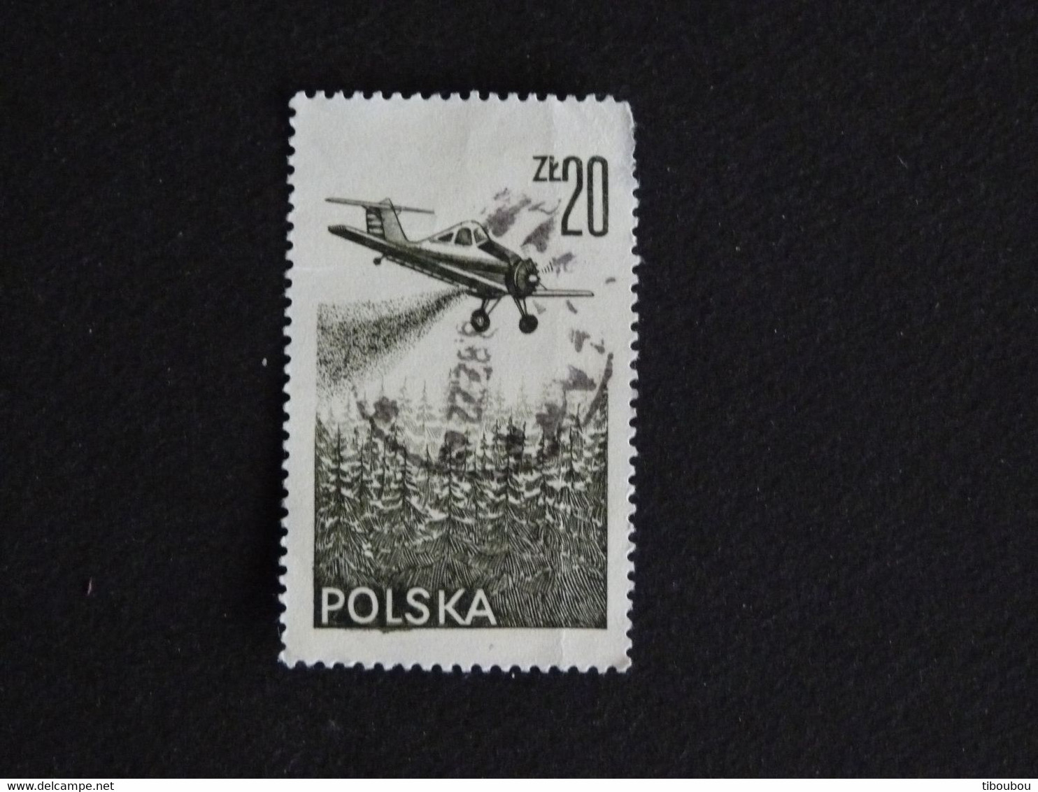 POLOGNE POLSKA POLEN POLAND YT PA 57 OBLITERE - AVION PZL-106 - Oblitérés