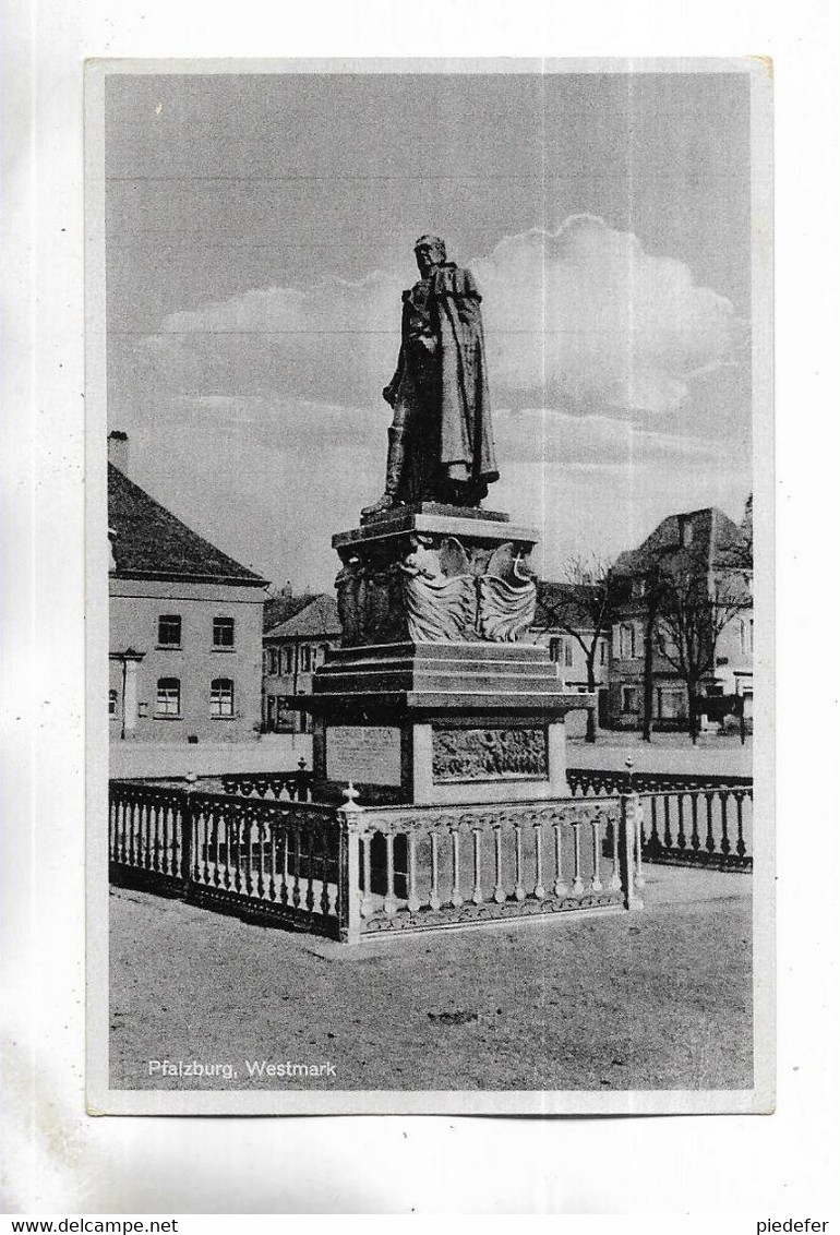 57 - PFALZBURG ( PHALSBOURG ) - Westmark - Statue Du Maréchal Mouton - Phalsbourg