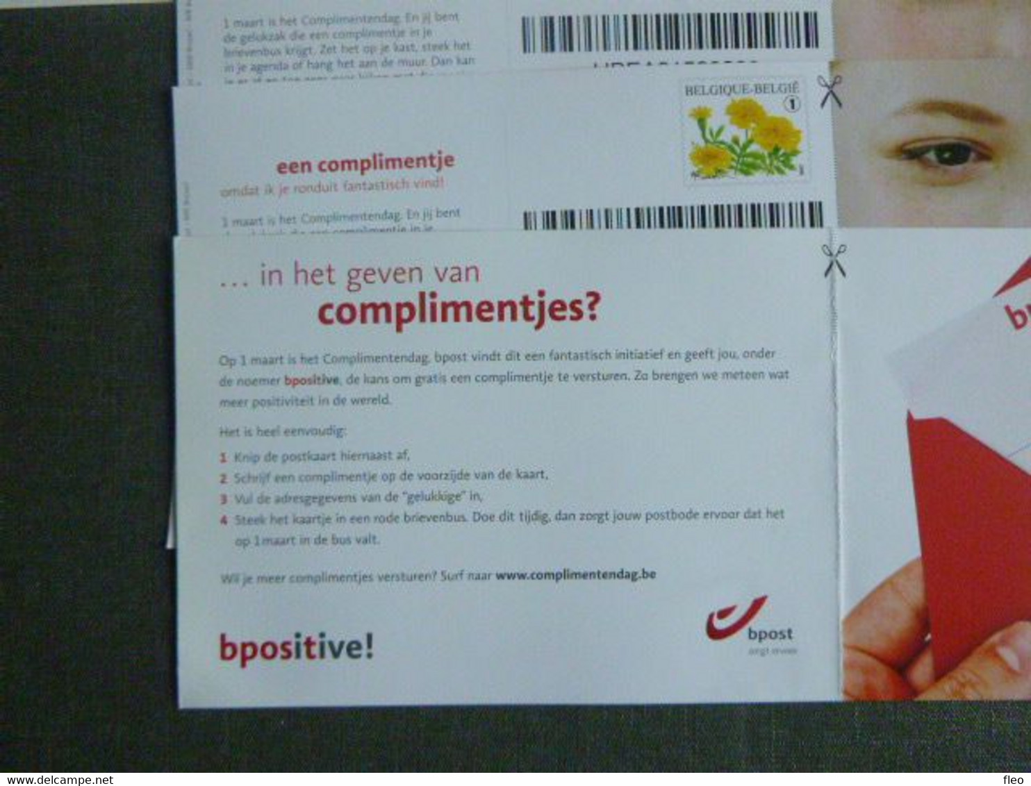 BELG.2000 Stuur Eens Een Complimentenkaart (vrij Zelden Nog Te Vinden) 12 X Postwaarde Nr1** - Varietà/Curiosità