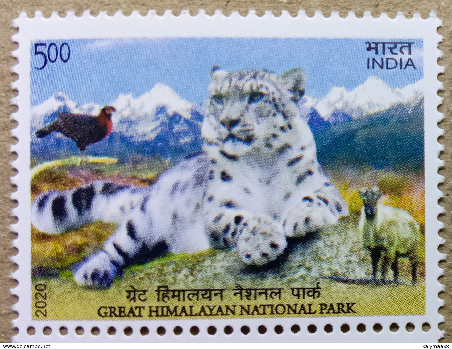 INDIA 2020 UNESCO GREAT HIMALAYAN NATIONAL PARK, SNOW LEOPARD, WHITE TIGER, WILD LIFE.....MNH - Unused Stamps