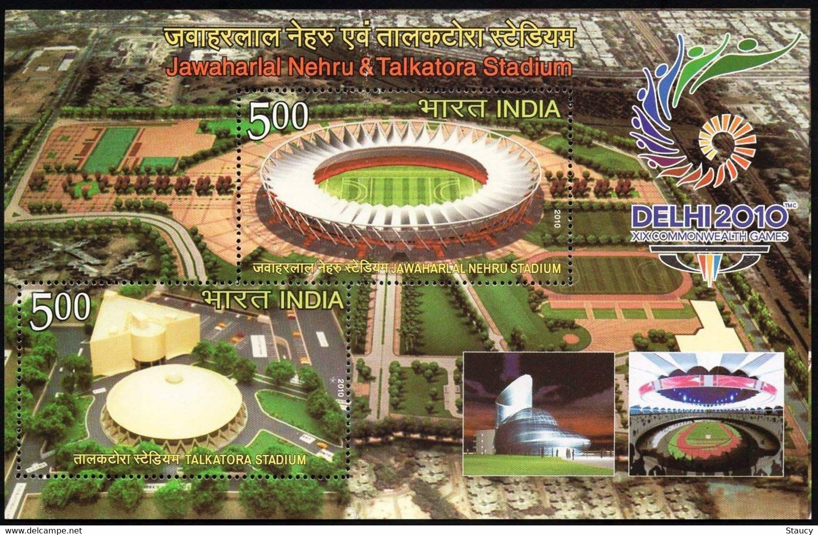 India 2010 COMMONWEALTH GAMES STADIUMS Miniature Sheet MS MNH, P.O Fresh & Fine - Other & Unclassified