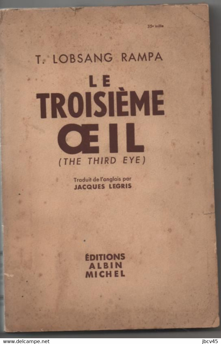 EO 1957 LE TROISIEME OEIL "lOBSANG RAMPA" - Autres & Non Classés