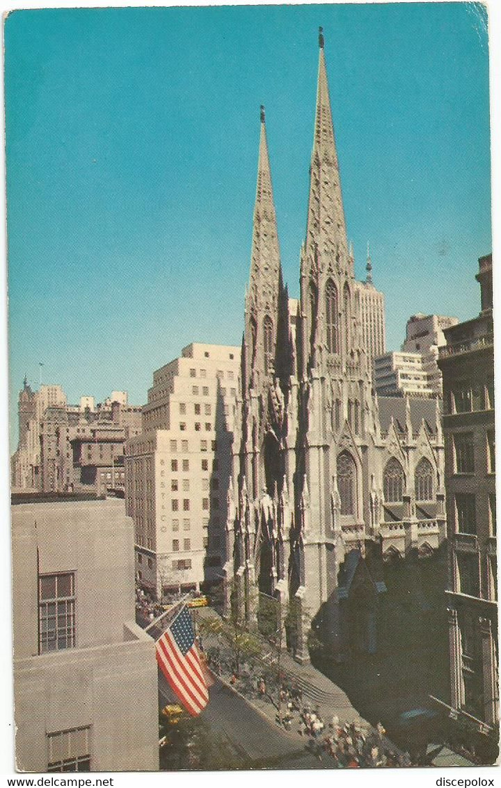 AC3271 New York - St. Patrick's Cathedral / Viaggiata 1967 - Iglesias