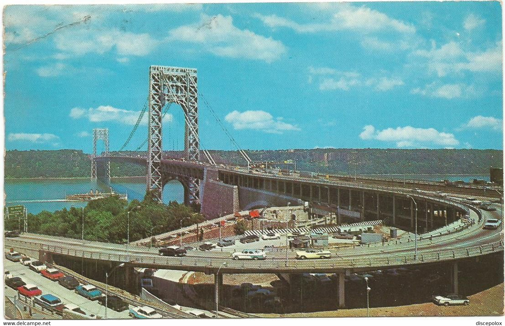 AC3274 New York - George Washington Bridge - Auto Cars Voitures / Viaggiata 1977 - Brücken Und Tunnel