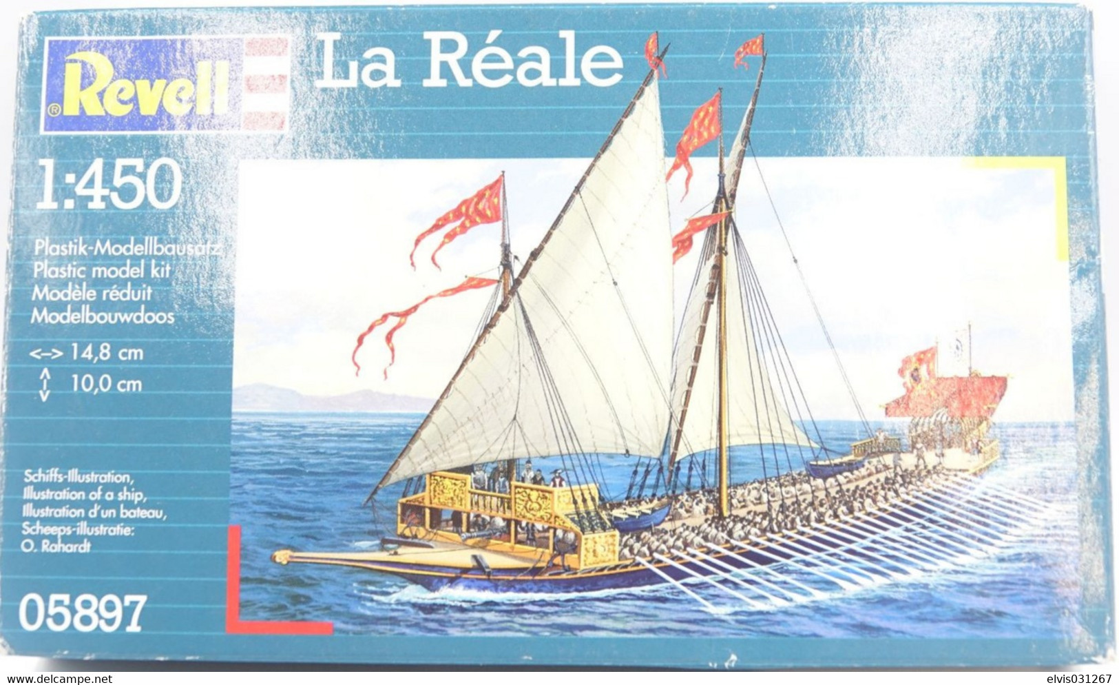 Vintage MODEL KIT : Revell La Réale SEALED NOS, Scale 1/450 - Beeldjes