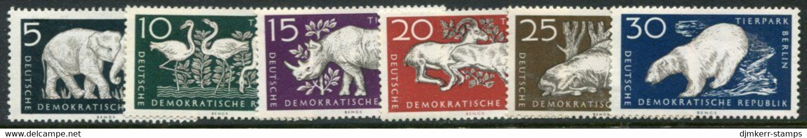 DDR / E. GERMANY 1956 Berlin Zoo MNH / **.  Michel  551-56 - Unused Stamps