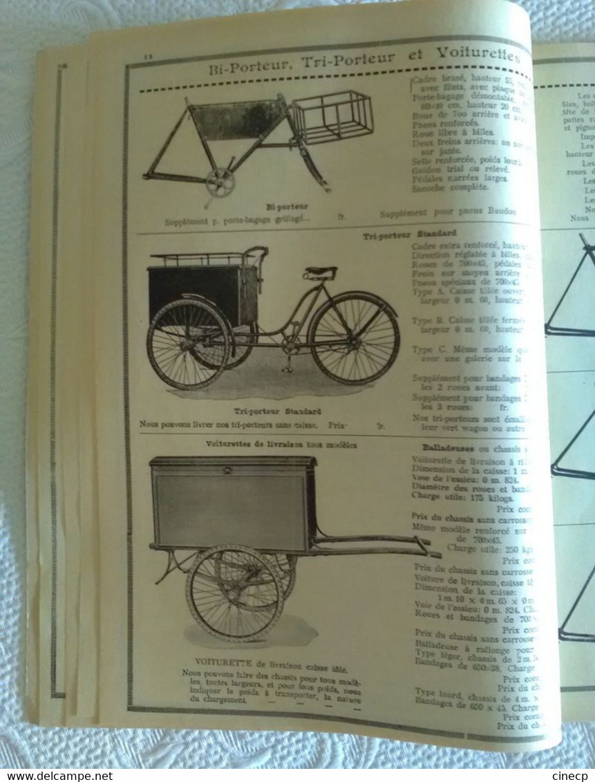 Comptoir Cycliste Vichyssois Prophète Saint Bonnet de Rochefort Allier 1950 Tarif Catalogue Cycle Automobile Vélo 116p