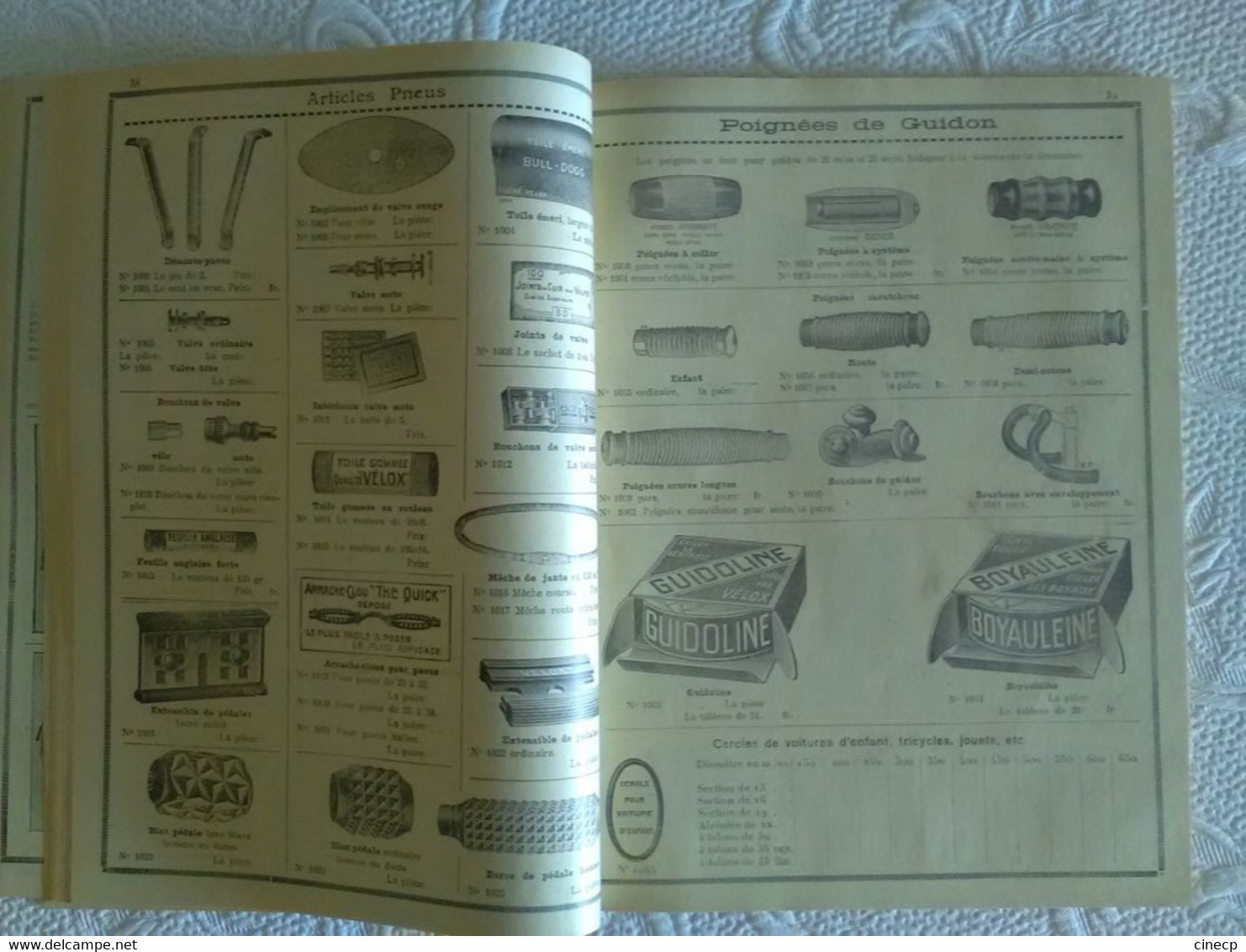 Comptoir Cycliste Vichyssois Prophète Saint Bonnet de Rochefort Allier 1950 Tarif Catalogue Cycle Automobile Vélo 116p