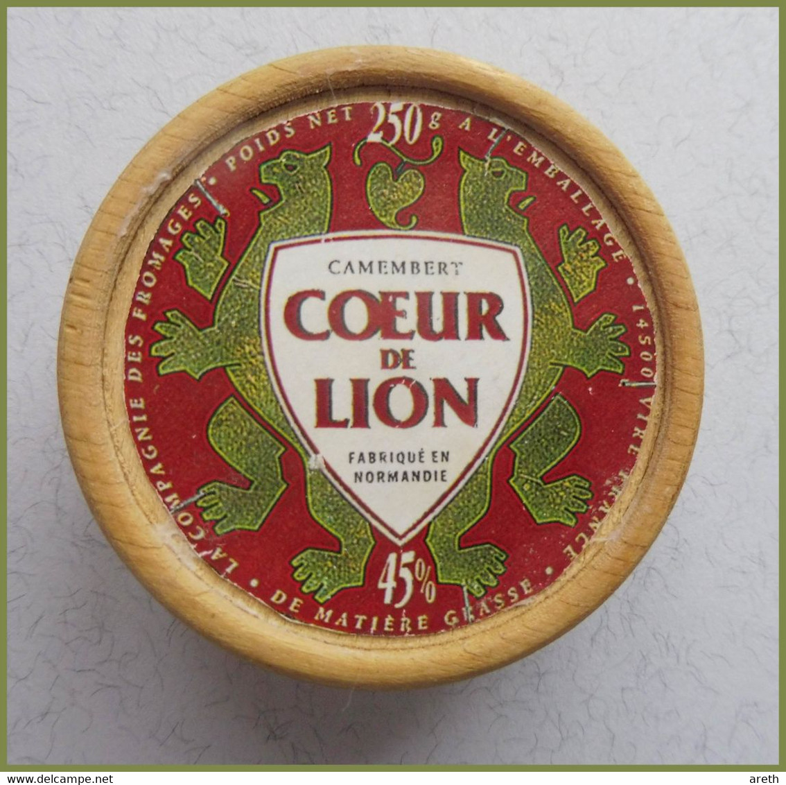 Joli Magnet Camembert CŒUR  DE LION - Publicidad