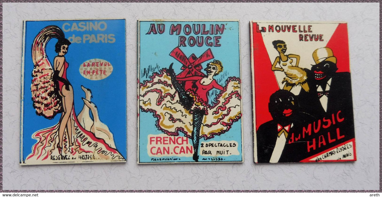 3 Jolis Magnets  Nouvelle Revue Du Music Hall ~ Casino De Paris ~ Moulin Rouge - Tourismus