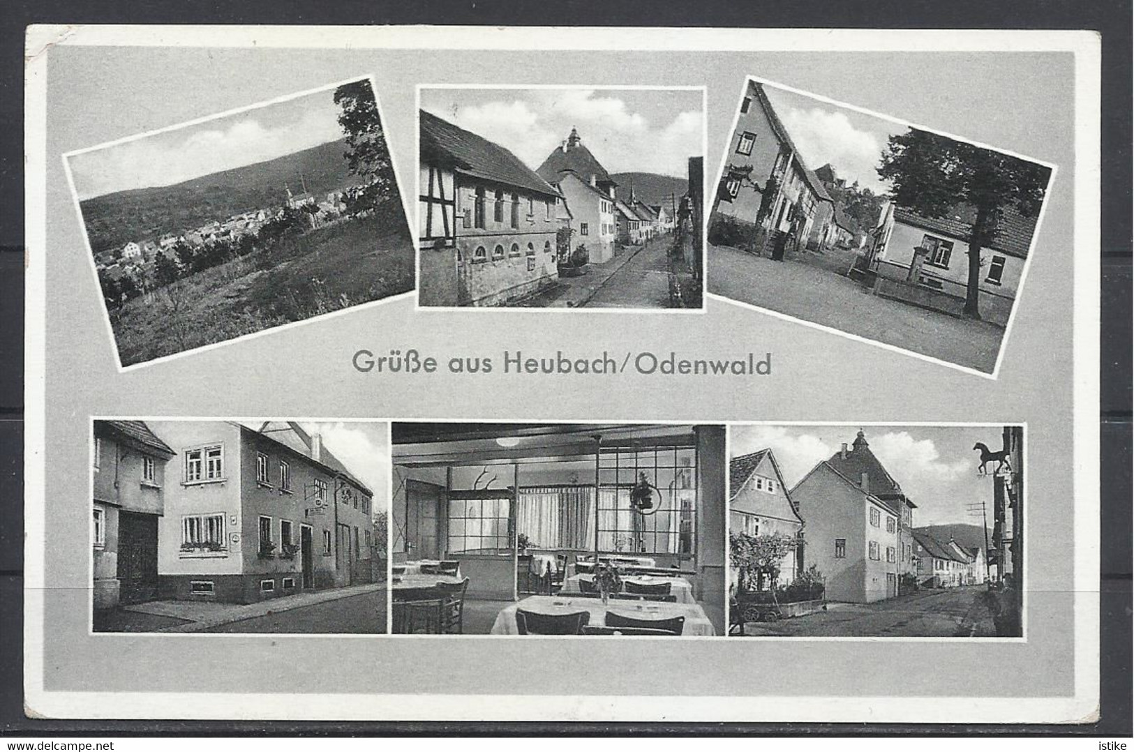 Germany, Heubach/Odenwald, Multi View With Gasthaus-Pension Zum Löwen, 1961. - Odenwald