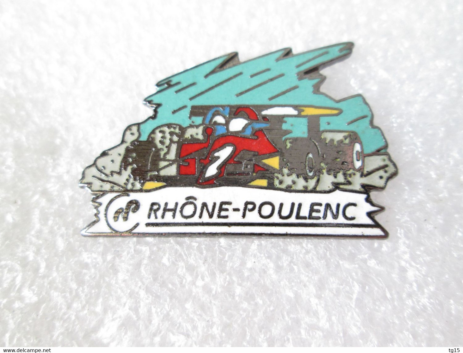 PIN'S    MONOPLACE  RHONE POULENC  Email Grand Feu  DEMONS ET MERVEILLES - F1