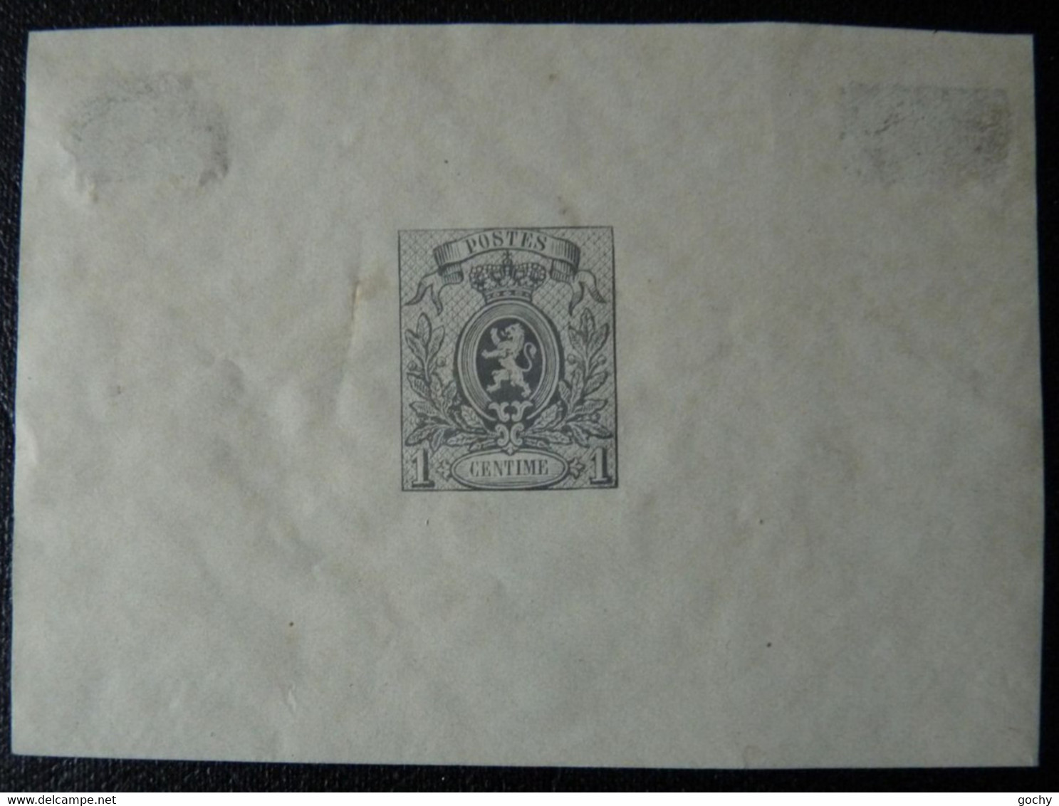 Belgium  :  1866 -  N° 23. Feuillet ND  ;  Cat.: 100,00€  Réimpression Sur Le Coin 1895 - Proofs & Reprints