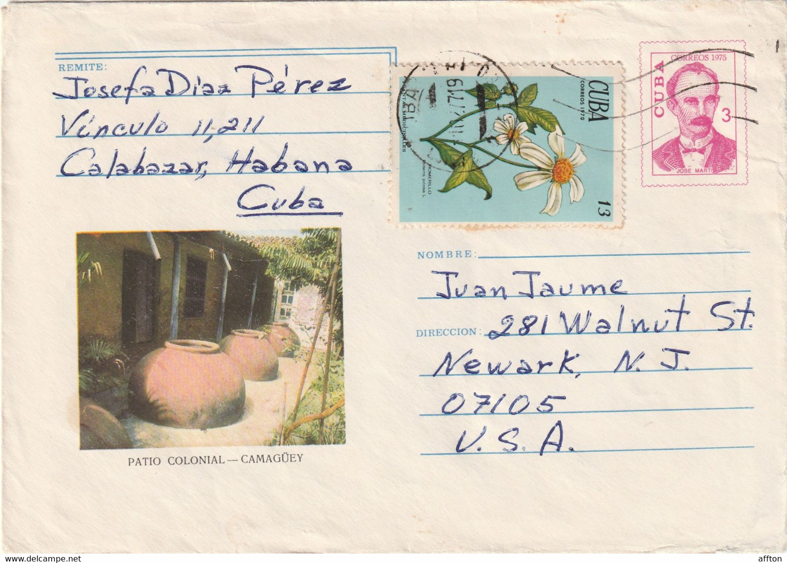 Havana Cuba 1971 Cover Mailed - Covers & Documents