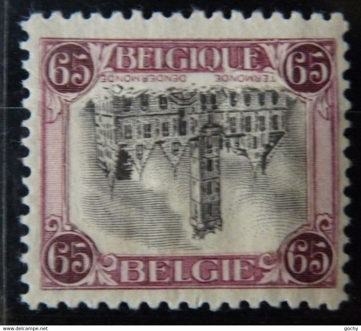 Belgium  :  1920 -  N° 182A-Dr ** ;  Cat.: ??,00€  Faux TERMONDE Centre Renversé - Non Classés