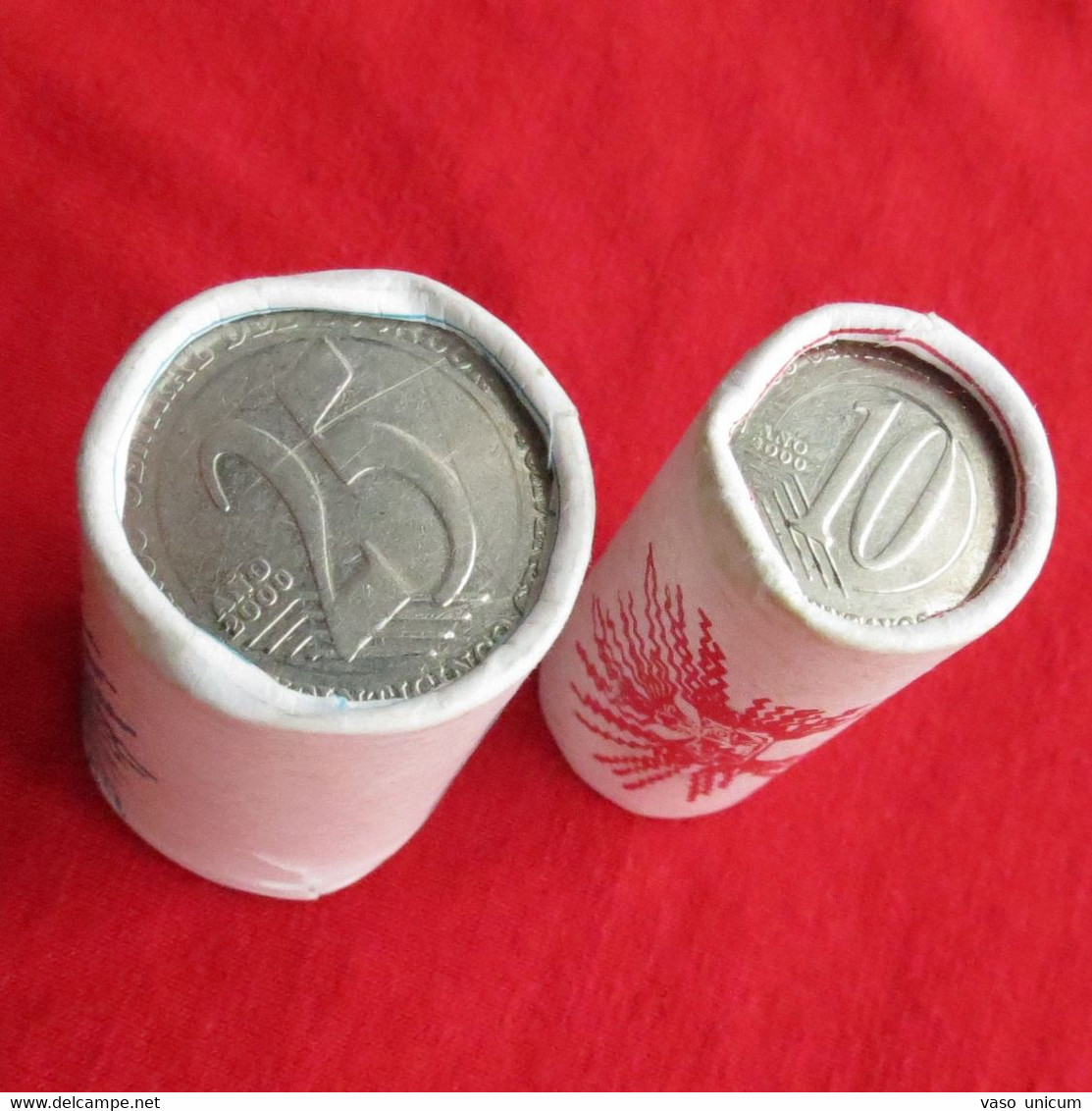 Ecuador 2 Rolls 10 + 25 Cents 2000 - Equateur