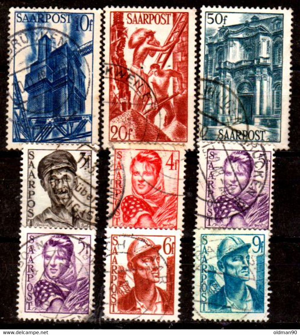 Sarre-170- Original Values Issued In 1948 (o) Used - Quality In Your Opinion. - Sonstige & Ohne Zuordnung