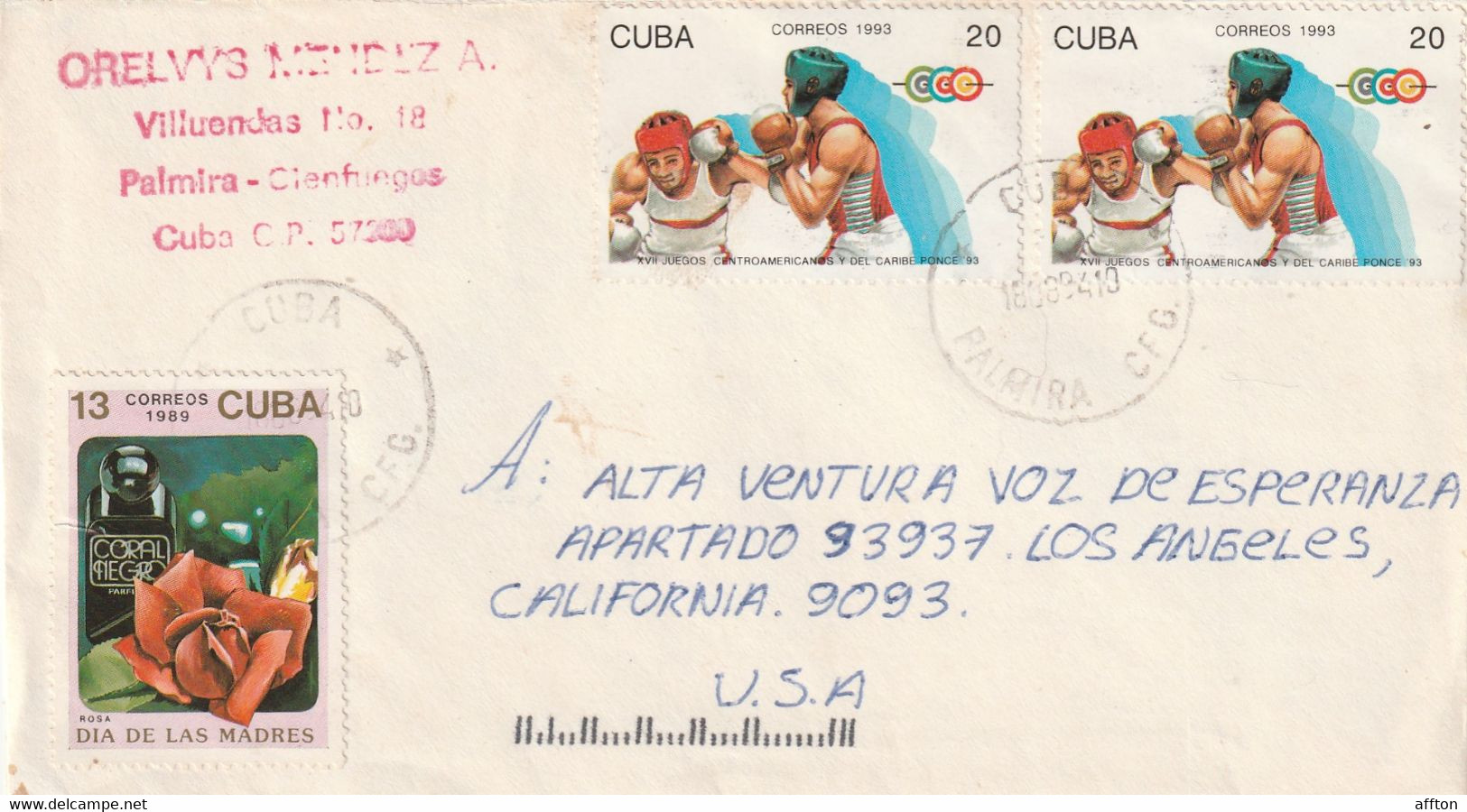 Cuba 1994 Cover Mailed - Briefe U. Dokumente