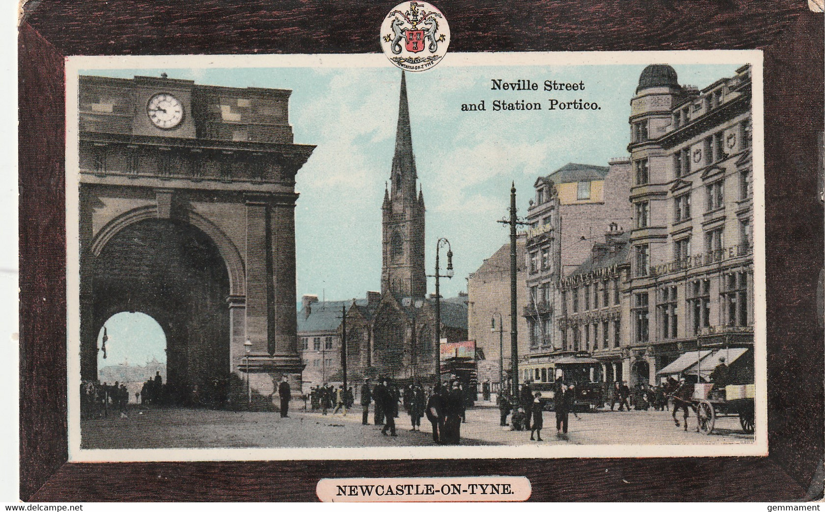 NEWCASTLE ON TYNE - NEVILLE STREET AND STAION PORTICO - Newcastle-upon-Tyne