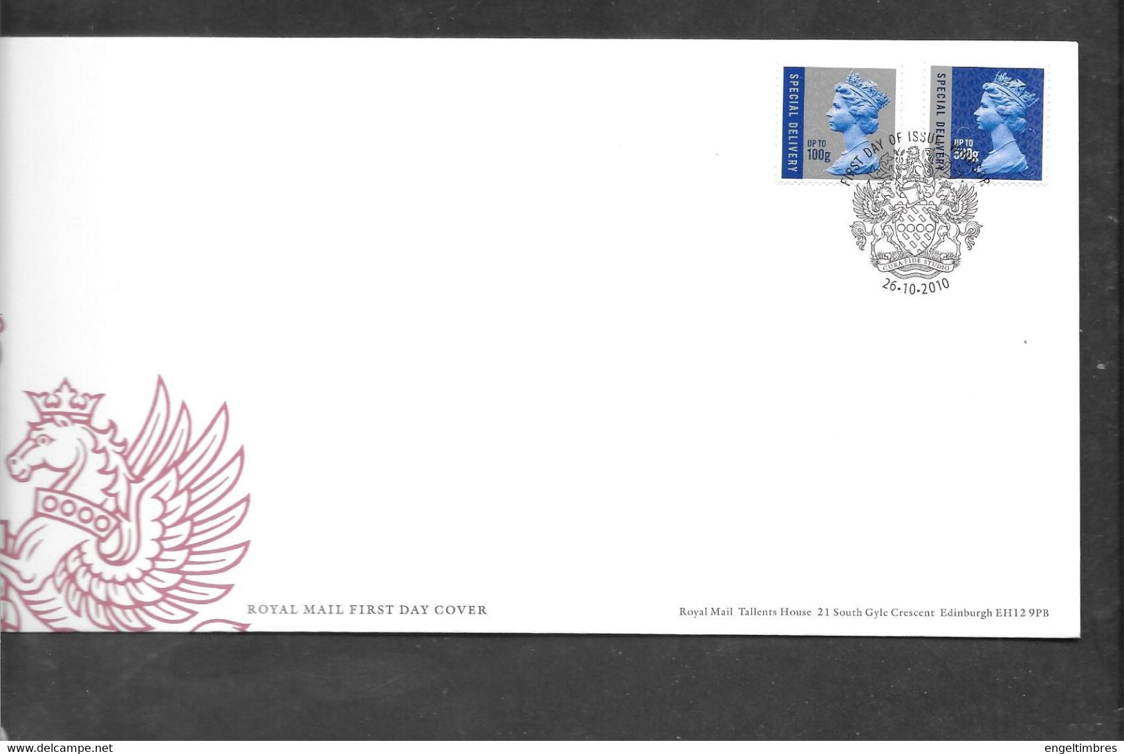 GB - 2010-  New Definitive Values (2) SPECIAL DELIVEREY   FDC Or  USED  "ON PIECE" - SEE NOTES  And Scans - 2001-10 Ediciones Decimales