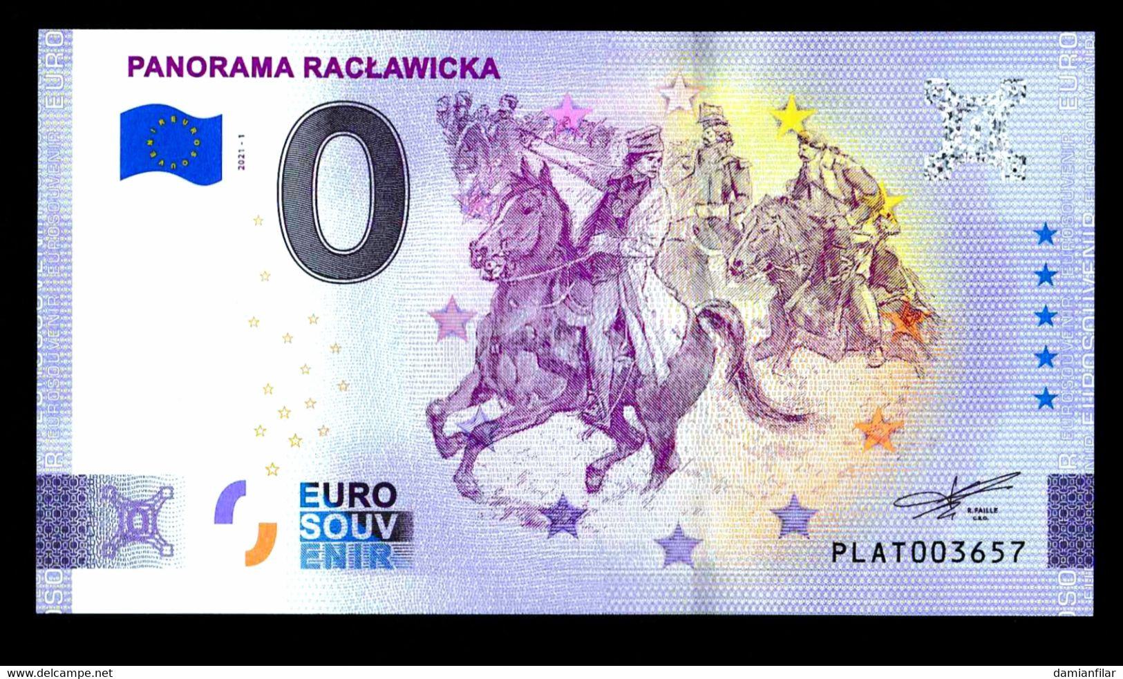 0 Euro Souvenir Panorama Racławicka NORMAL Poland PLAT 2021-1 - Pologne