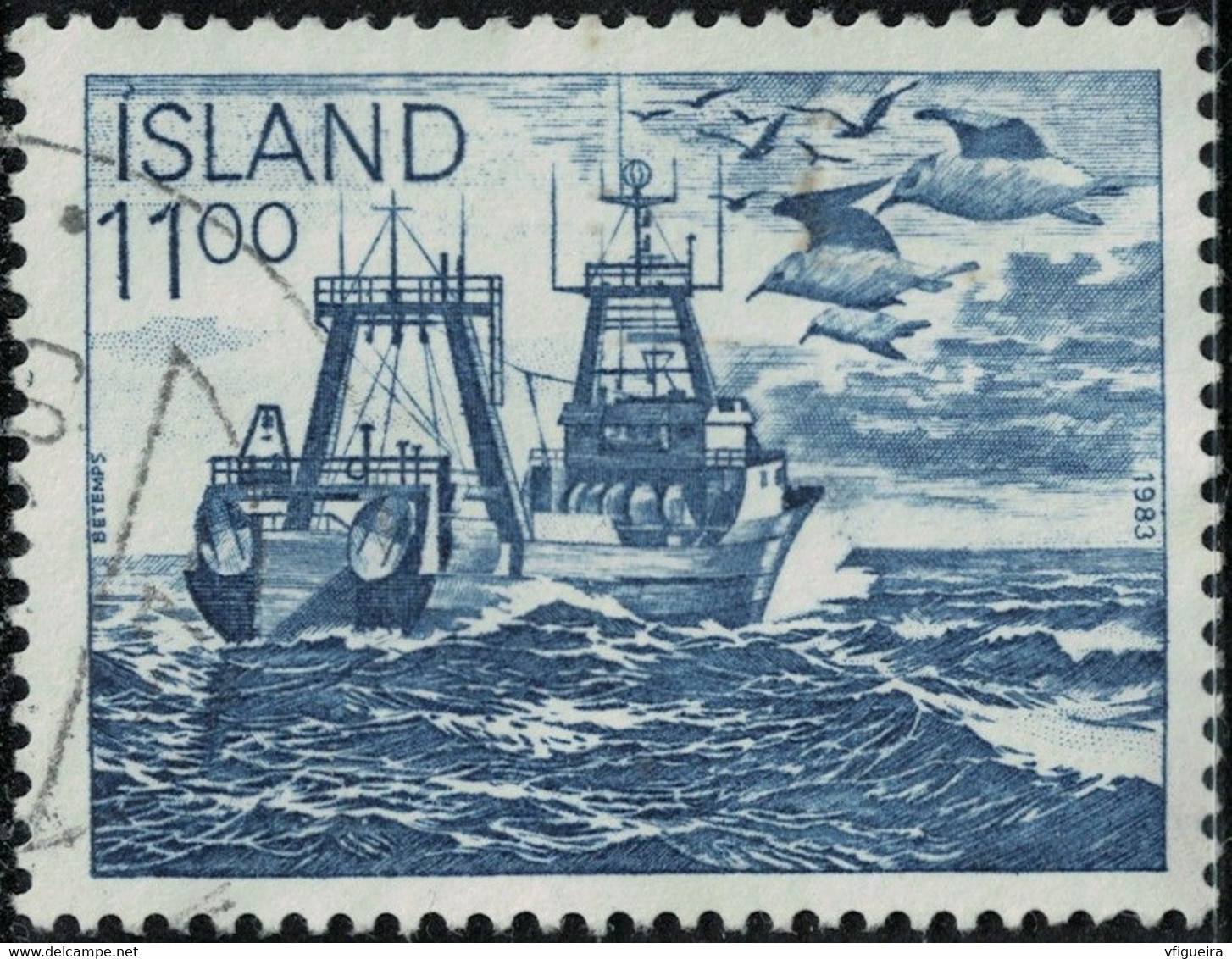 Islande 1993 Oblitéré Used Fishing Boats Bateaux De Pêche Y&T IS 553 SU - Oblitérés