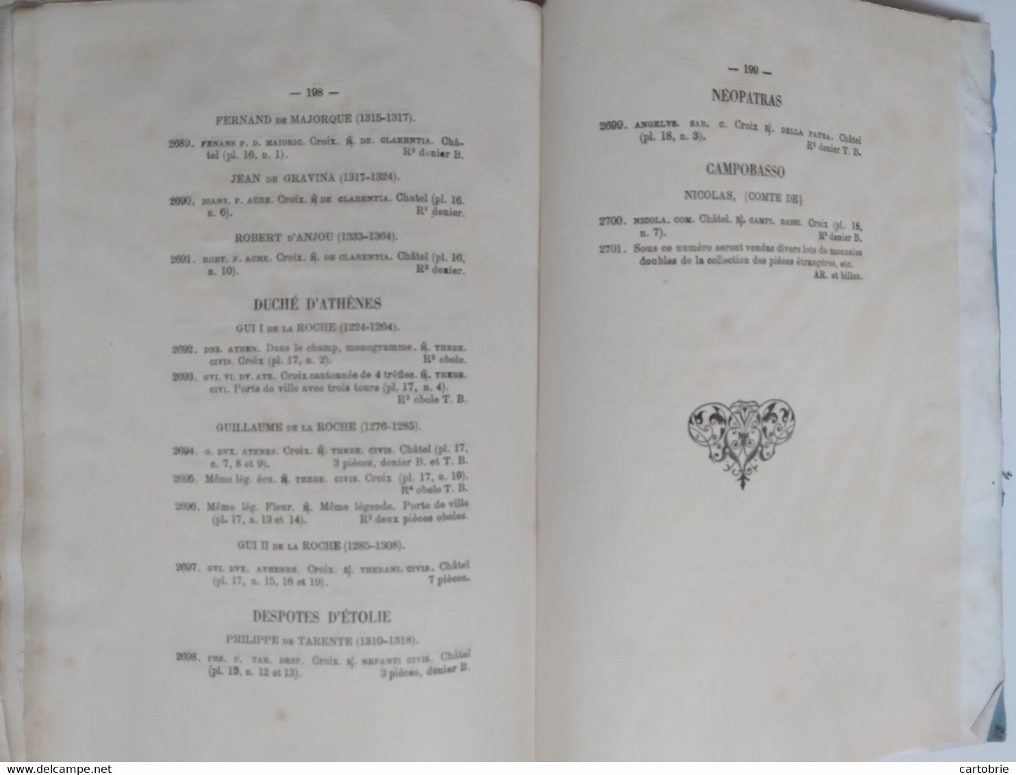 Catalogue vente aux enchères (1878) MONNAIES ROYALES et Seigneuriales de France (Collection M. J.-B.-A. JARRY d'Orléans)