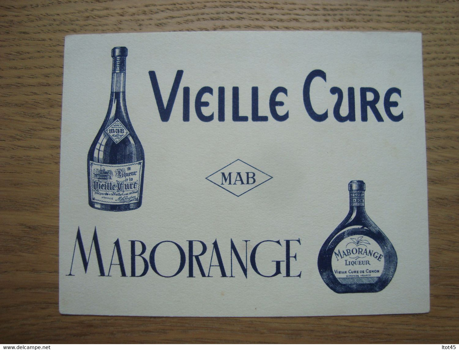 BUVARD MABORANGE VIELLE CURE - Schnaps & Bier