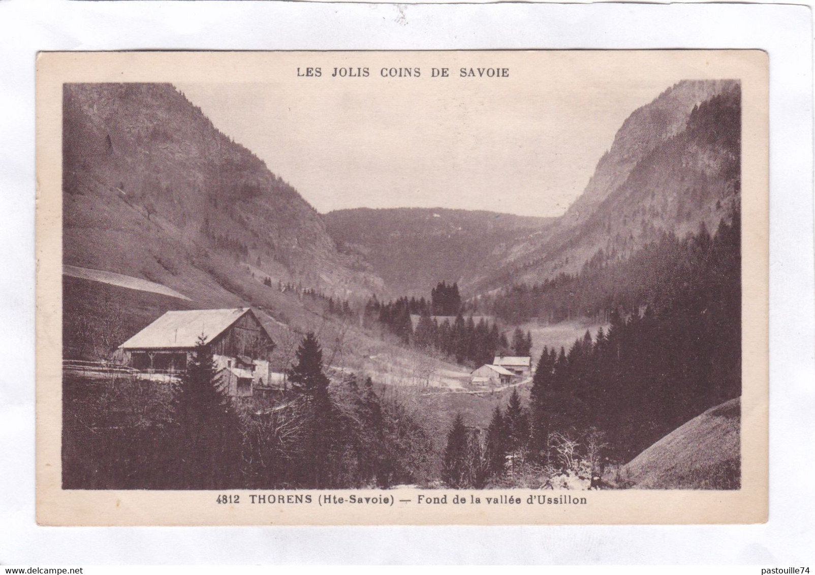 CPA :  14 X 9  -  THORENS -  Fond De La Vallée D'Ussillon - Thorens-Glières