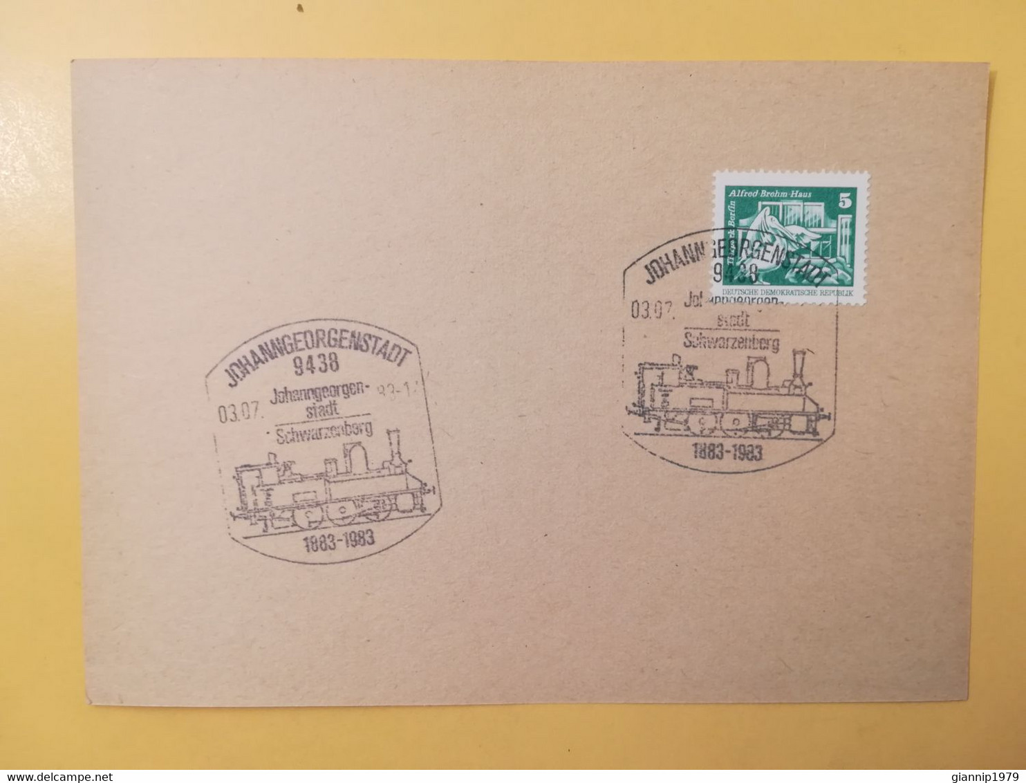 1983 INTERO CARTOLINA POSTALE POSTCARDS FDC GERMANIA DEUTSCHE DDR ALFRED BREHM HAUS OBLITERE' JOHANNGEORGENSTADT - Cartes Postales - Neuves