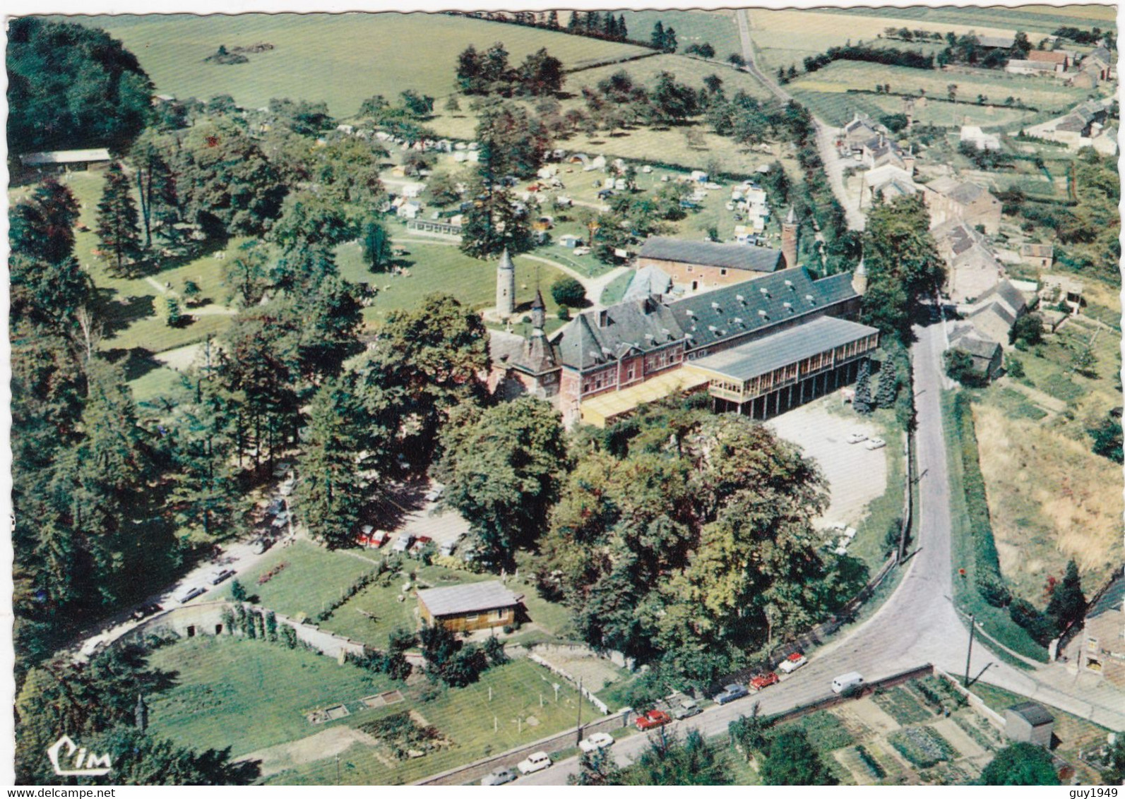 L'HIRONDELLE -OTEPPE  VUE ARIENNE  CHATEAU ET PARC - Burdinne