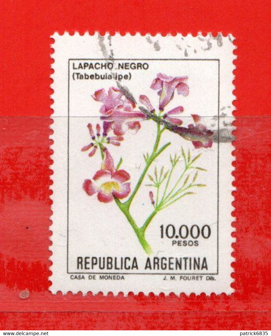 (Us.7) Argentina ° 1982 - FLEURS. LAPACHO NEGRO. Yvert. 1293. Oblitérer. - Usati