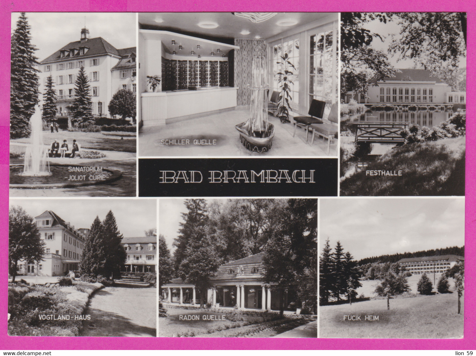 282779 / Germany - Bad Brambach -Sanatorium Juliot Curie Schiller Quelle Festhalle Vogtland Haus Radon Quelle Fucik Heim - Bad Brambach