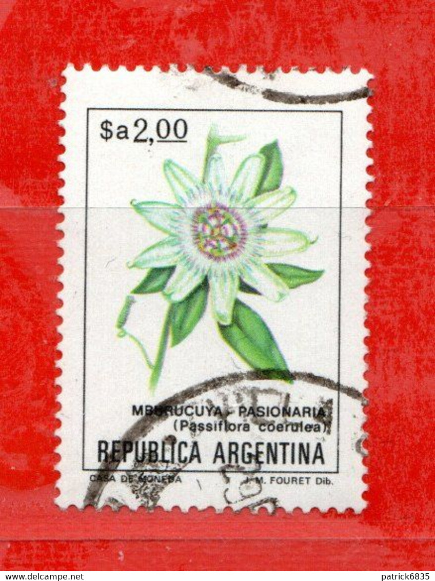 (Us.7) Argentina ° 1983-1984 - MBURUCUYA-PASIONARIA. Yvert. 1358. Oblitérer. - Usados