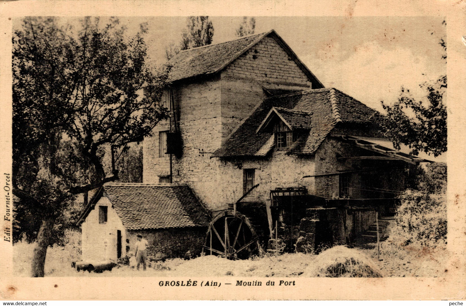 N°98101 -cpa Groslée -moulin Du Port- - Molinos De Agua