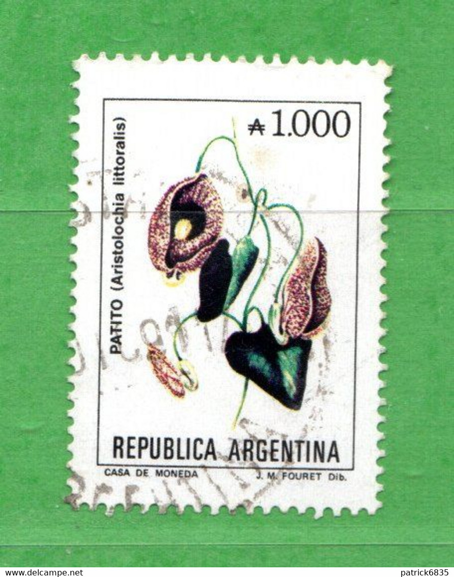 (Us.7) Argentina ° 1989-1990 - Fleurs - PATITO. Yvert. 1708.  Oblitérer. - Gebraucht