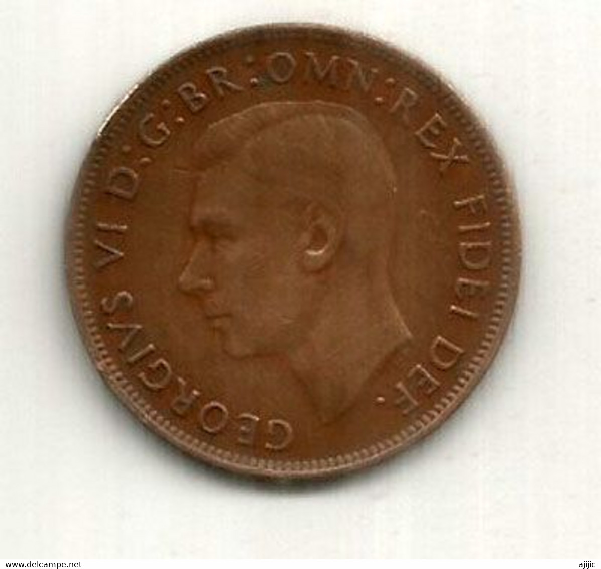 ONE PENNY  1950 (King Georges 6)  2 Pictures Front And Back - Penny
