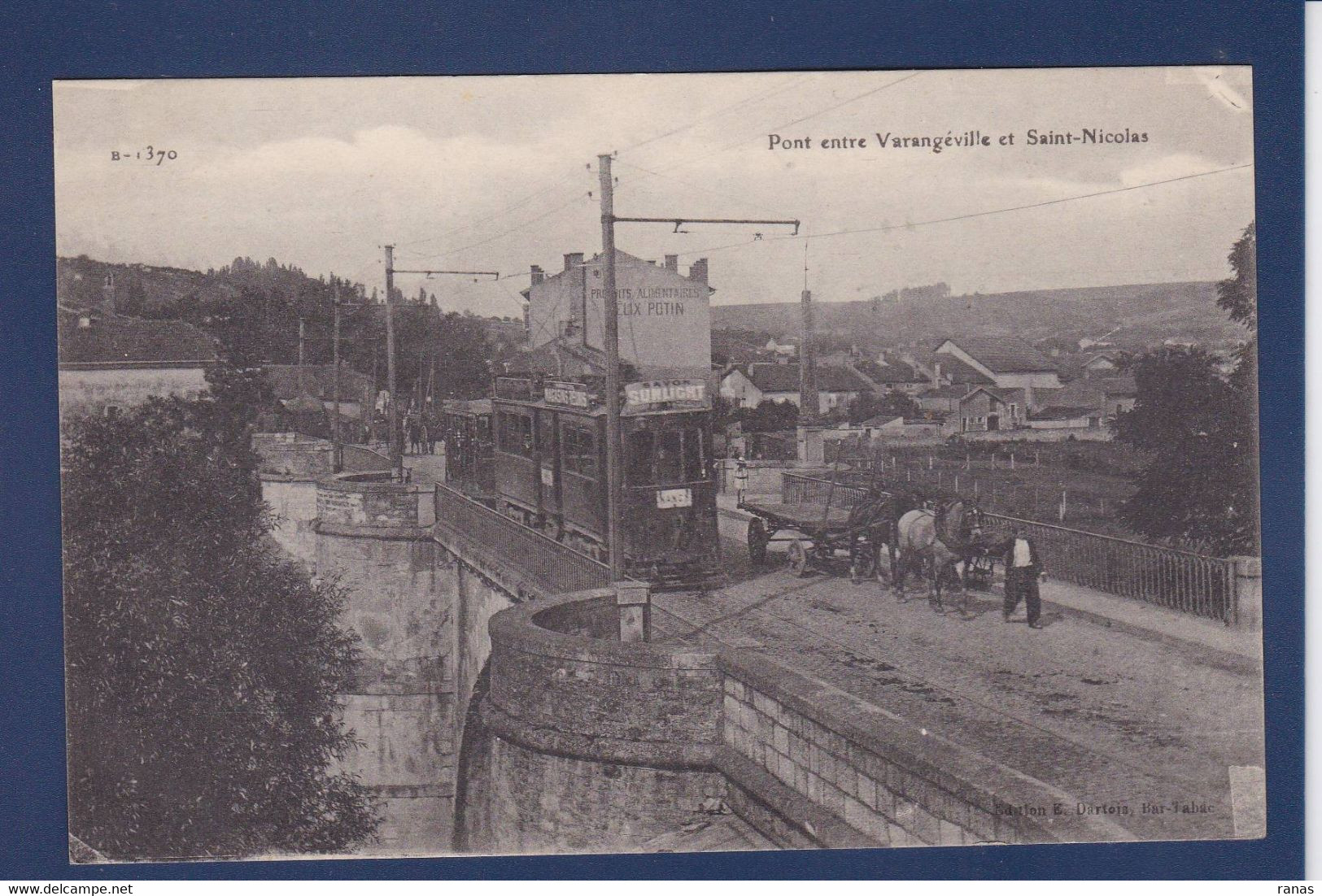 CPA [54] Meurthe Et Moselle > Saint Nicolas De Port Tramway Varangèville Non Circulé - Saint Nicolas De Port