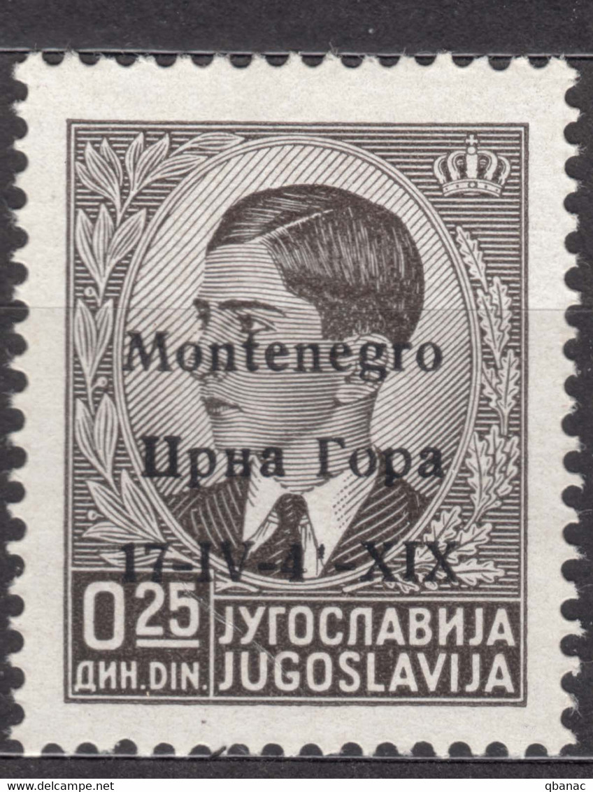 Italy Occupation Of Montenegro 1941 Mi#1 Sassone#1 Mint Hinged - Montenegro