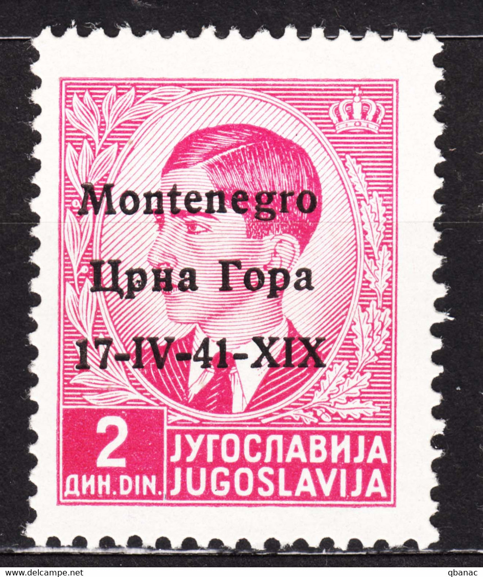 Italy Occupation Of Montenegro 1941 Mi#4 Sassone#4 Mint Hinged - Montenegro