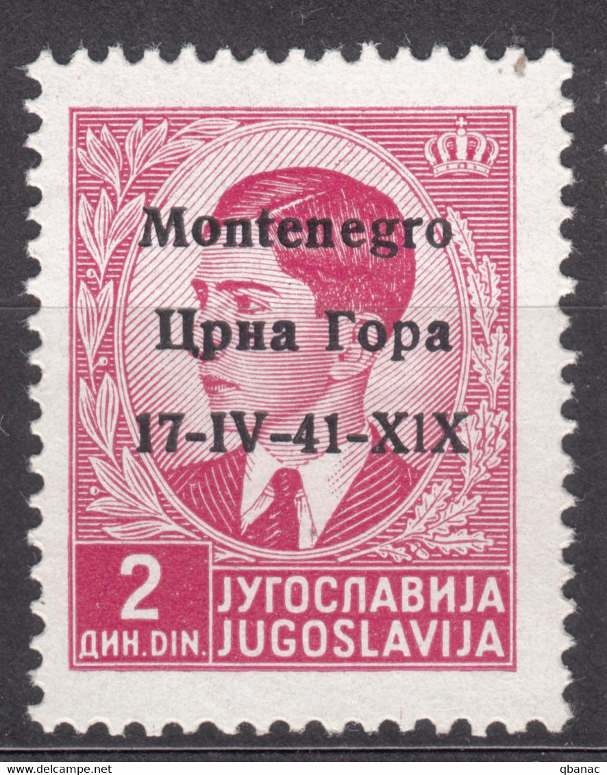 Italy Occupation Of Montenegro 1941 Mi#4 Sassone#4 Mint Hinged - Montenegro